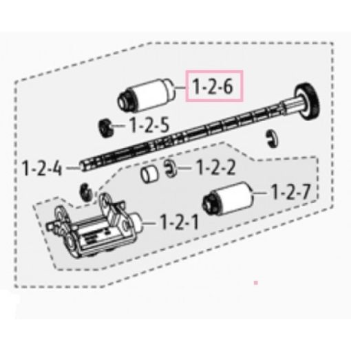 XE 130N01673 Document feeder roller WC3335