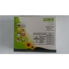   CANON CLI521 CMY 5 db-os BRPGI520BK,CLI521BK,CLI521C,CLI521M,CLI521Y Compatible Ecopixel Multipack Ink Cartridge