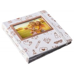 HP Sprocket Album Gold and White
