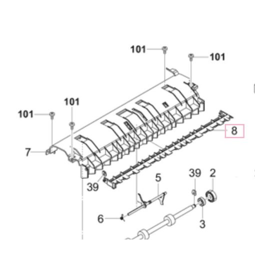 Kyocera 303R729050 Guide loop shift DP-7100