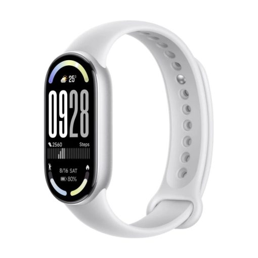 XIAOMI Smart Band 10 okoskarkötő, gleccser ezüst (BHR07PSGL)