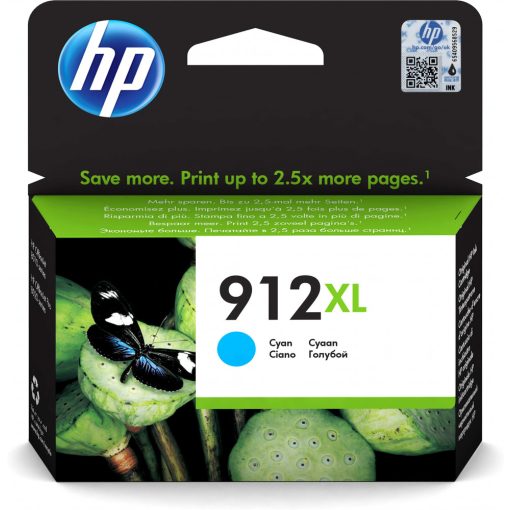 HP 3YL81AE No.912XL Genuin Cyan Ink Cartridge