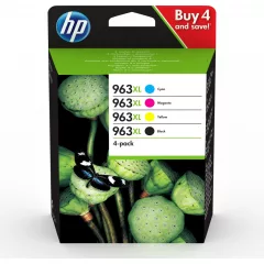   HP 3YP35AE 4Pack C/M/Y/Bk No.963XL Genuin Négyszínű FCMY Ink Cartridge