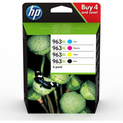 HP 3YP35AE 4Pack C/M/Y/Bk No.963XL Genuin Négyszínű FCMY Ink Cartridge