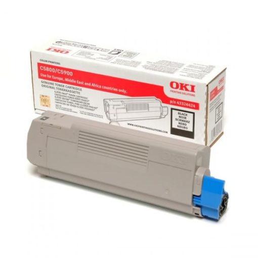 Oki C5800,5900 6K Eredeti Fekete Toner