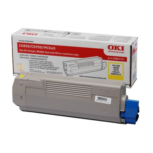 Oki C5850,5950 6K Genuin Yellow Toner