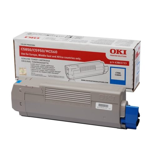 Oki C5850,5950 6K Eredeti Cyan Toner