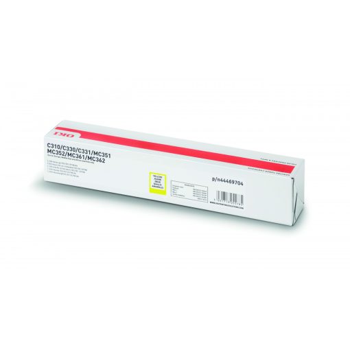 Oki C310/330/510/530/MC351 Eredeti Yellow Toner