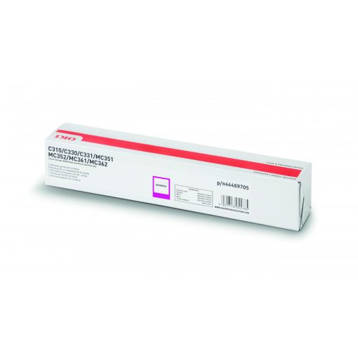 Oki C310/330/510/530/MC351 Eredeti Magenta Toner