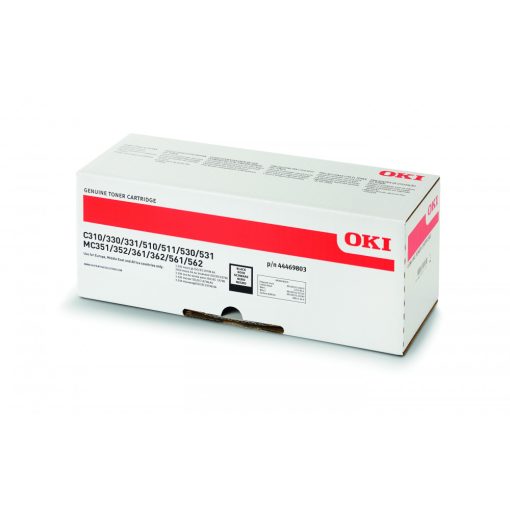 Oki C310/330/510/530/MC351 Eredeti Fekete Toner