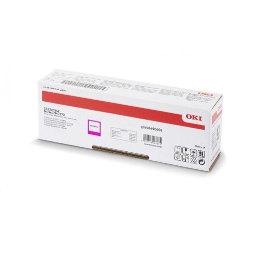 Oki C532/C542 High Eredeti Magenta Toner