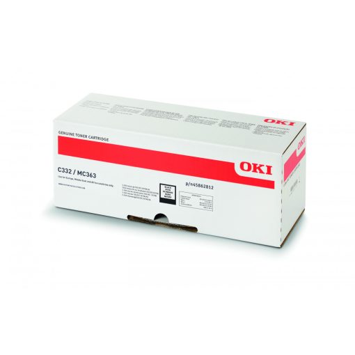 Oki C332/MC363 High Eredeti Fekete Toner