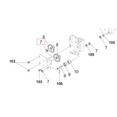 Kyocera 5MVX111DN003 Ring stopper/A-49 Feed A4