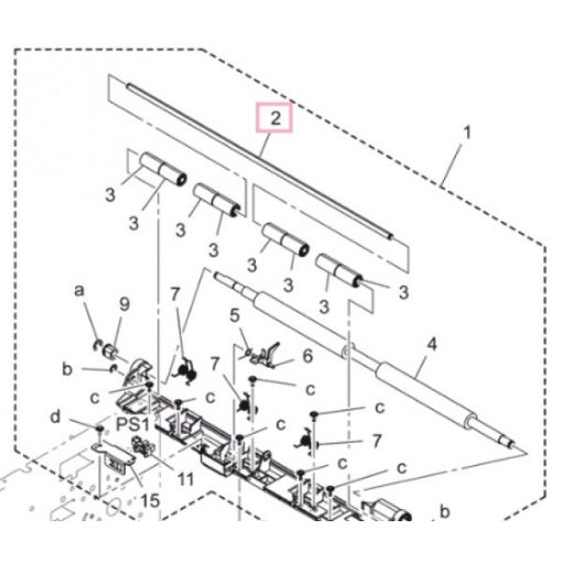 Min A0XXPP2301 Shaft B165