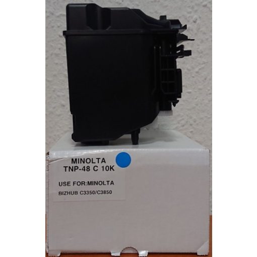 MINOLTA C3350/3850 TNP48C Utángyártott Ecopixel Cián Toner