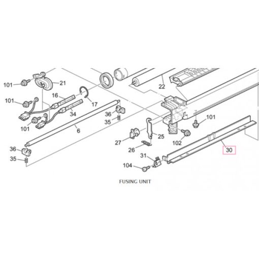 RI B259 4115 Fusing Entrance Guide Plate MP2500