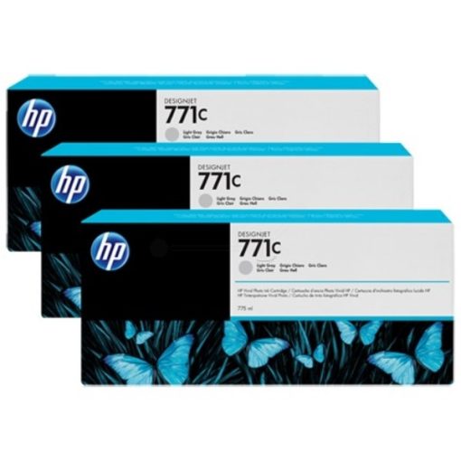 HP B6Y38A HP711C Genuin Világos Szürke Plotter Ink Cartridge