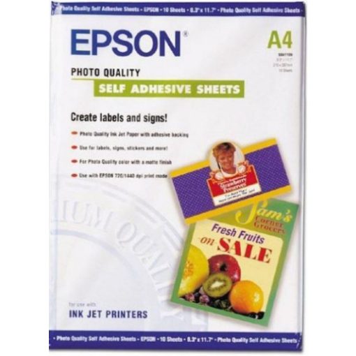 Epson A/4 Öntapadós Fotópapír 10Lap 167g (Genuin)