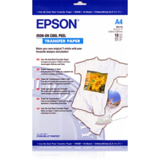 Epson A/4 Vasalható Papír 10Lap 124g (Eredeti)