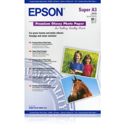 Epson A/3+ Prémium Fényes Fotópapír 20Lap 250g (Genuin)