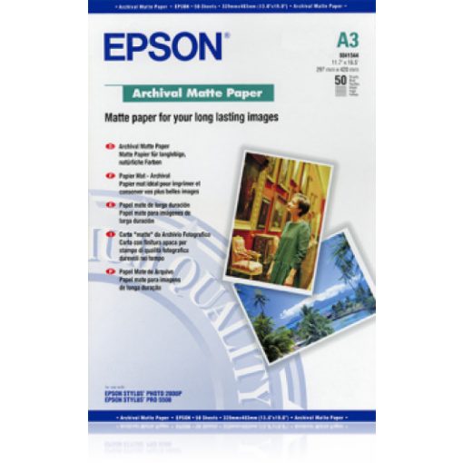 Epson A/3 Archival Matt Fotópapír 50Lap 192g (Eredeti)