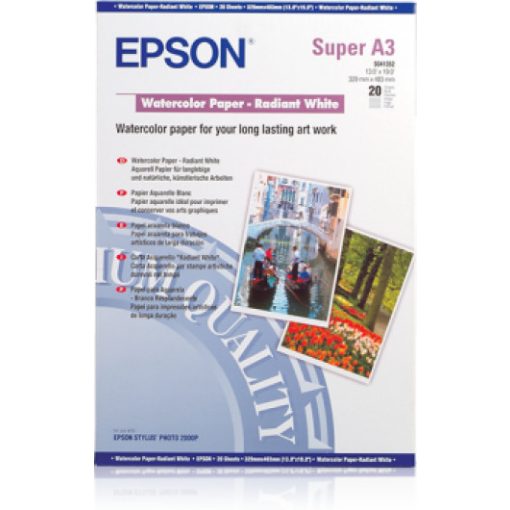 Epson A/3+ Watercolor Papír 20Lap 190g (Genuin)