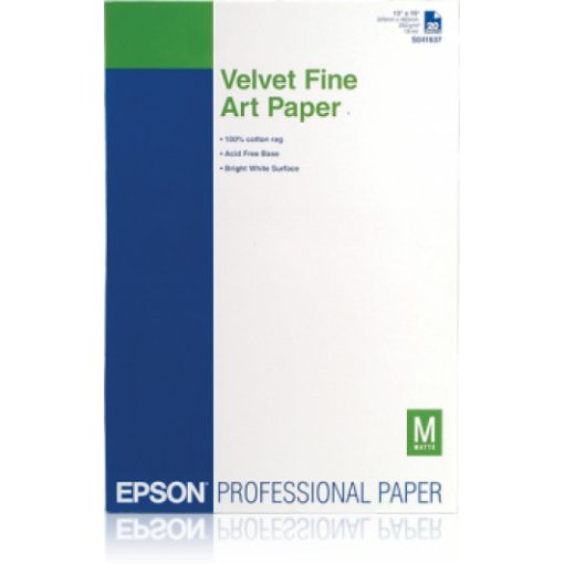 Epson A/3+ Velvet Fine Art Papír 20Lap 260g (Genuin)