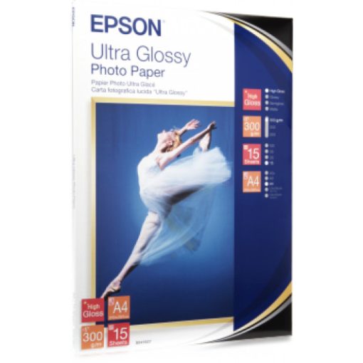 Epson A/4 Ultra Fényes Fotópapír 15Lap 300g (Genuin)