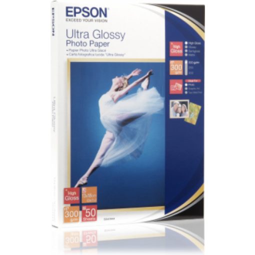 Epson 13x18 Ultra Fényes Fotópapír 50Lap 300g (Genuin)