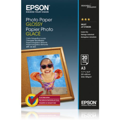 Epson A/3 Fényes Fotópapír 20Lap 200g (Eredeti)