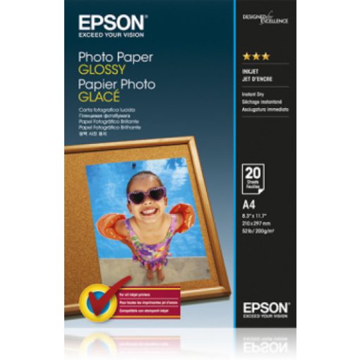 Epson A/4 Fényes Fotópapír 20Lap 200g (Genuin)