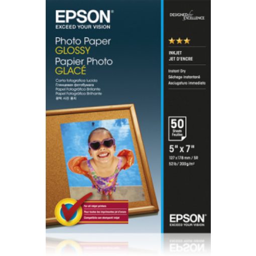 Epson 13x18 Fényes Fotópapír 50Lap 200g (Genuin)
