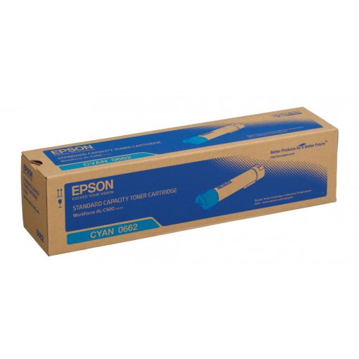 Epson C500 7500 oldal Genuin Cyan Toner