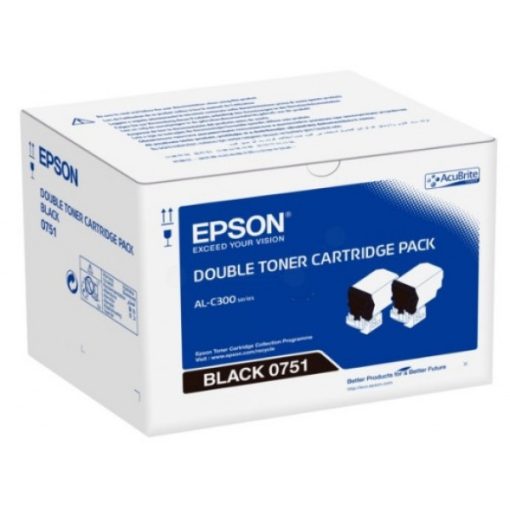 Epson C300 Dupla Eredeti Fekete Toner
