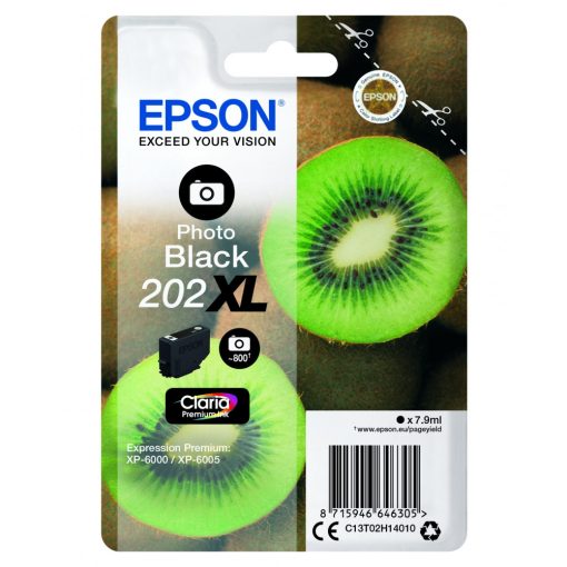 Epson T02H1 Eredeti Matt Fekete Tintapatron