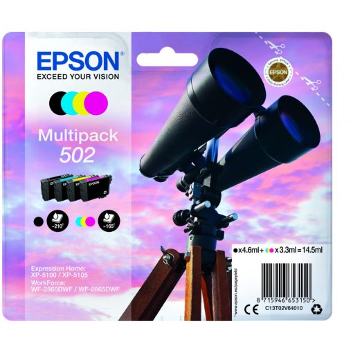 Epson T02V6 Genuin Multipack Ink Cartridge