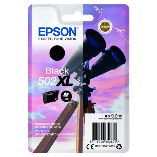 Epson T02W1 Genuin Black Ink Cartridge