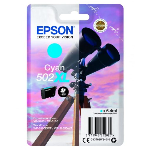 Epson T02W2 Genuin Cyan Ink Cartridge