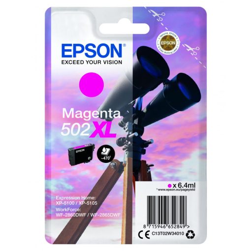 Epson T02W3 Eredeti Magenta Tintapatron