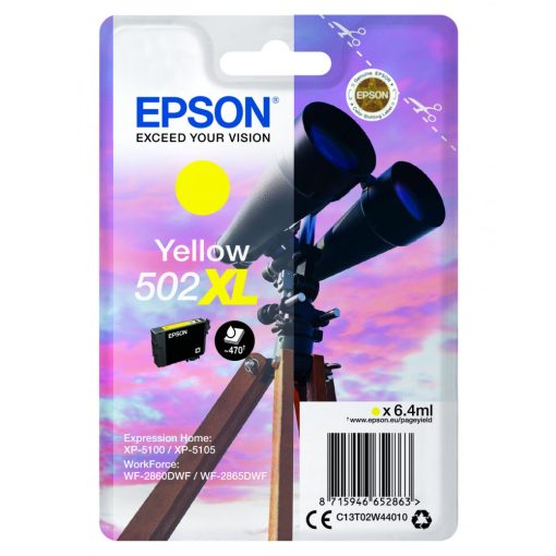 Epson T02W4 Genuin Yellow Ink Cartridge