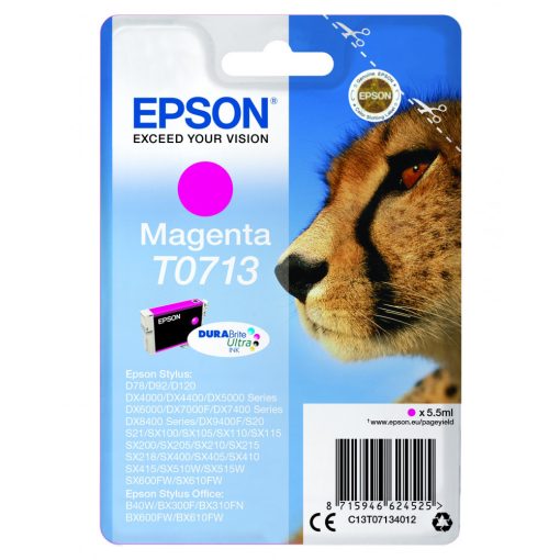 Epson T0713 Genuin Magenta Ink Cartridge