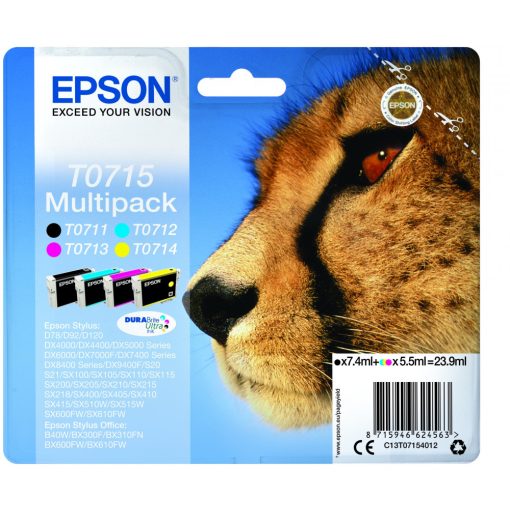 Epson T0715 Genuin Multipack Ink Cartridge
