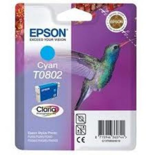 Epson T0802 Eredeti Cyan Tintapatron