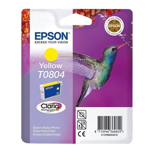 Epson T0804 Genuin Yellow Ink Cartridge