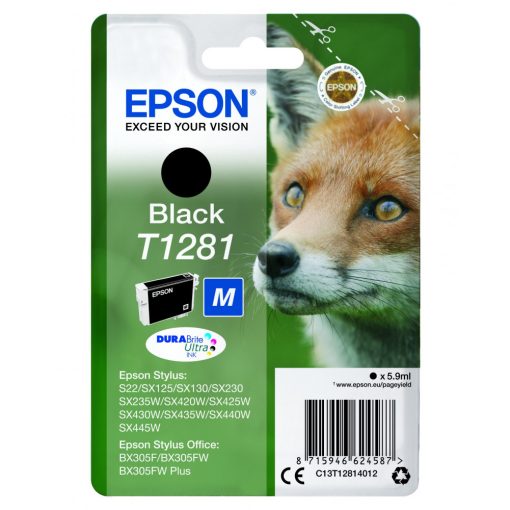 Epson T1281 Eredeti Fekete Tintapatron