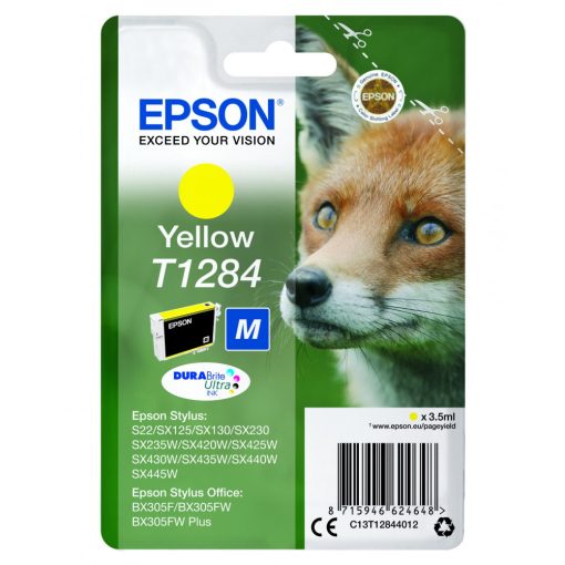 Epson T1284 Eredeti Yellow Tintapatron