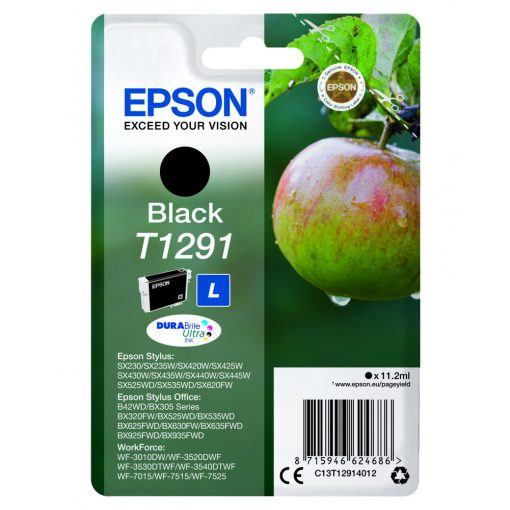 Epson T1291 Eredeti Fekete Tintapatron