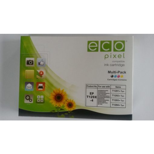 EPSON T12954010 BRAND Compatible Ecopixel Multipack Ink Cartridge