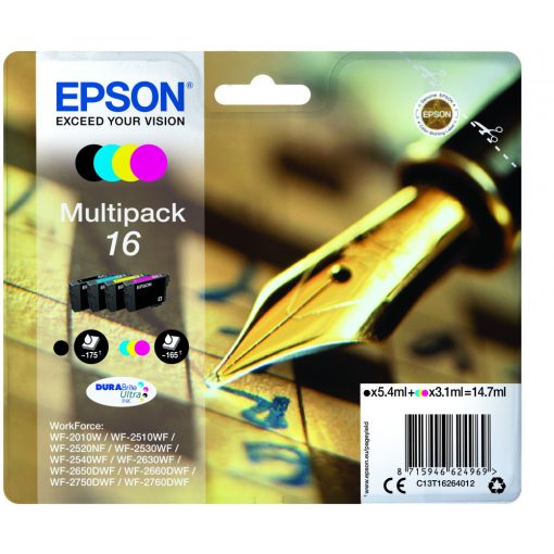 Epson T1626 Genuin Multipack Ink Cartridge