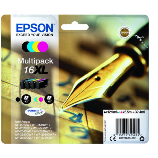 Epson T1636 Genuin Multipack Ink Cartridge
